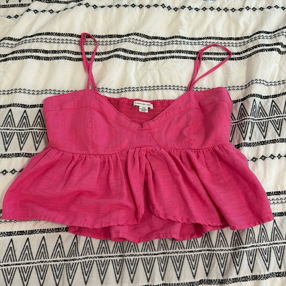 Small pink American Eagle spaghetti tank